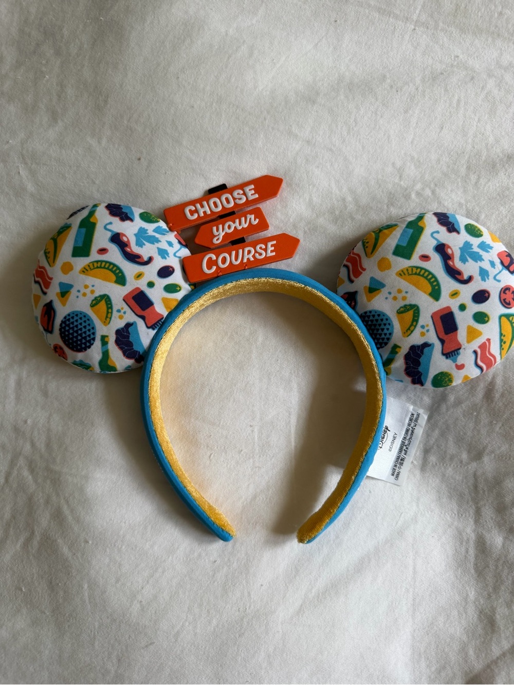 Disney Food and Wine “Choose Your Course” Mickey Headband Ears – Multicolor